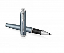 Ручка роллер 0,5мм черные чернила PARKER IM Core T321 Light Blue Grey CT F 1931662