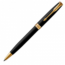 Ручка шариковая поворотный механизм 1мм черный стержень PARKER SONNET Core Matte Black GT M 1931519/K528