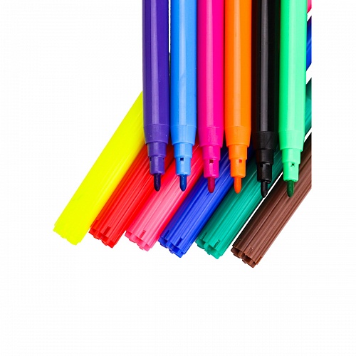 Фломастеры 24 цветов Абстракция вентилируемый колпачок Проф-Пресс, Ф-8281