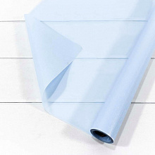 Бумага упаковочная 58х100см Пленка глянцевая с блеском Голубой 50мкм OMG, 001309/3