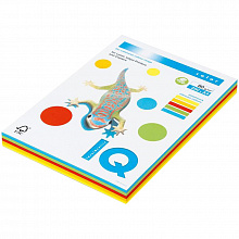 Бумага для офисной техники цветная А4  80г/м2 250л 5 цветов интенсив класс А IQ Color Intensive Mix