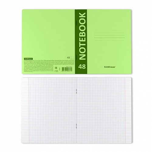Тетрадь  48л клетка зеленый CoverProBook Neon Erich Krause, 46935