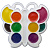 Краски акварельные медовые 10 цветов Бабочка фигурный футляр Луч, 10с548-08