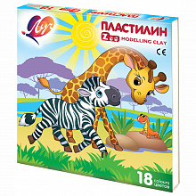 Пластилин 18 цв Zoo Мини Луч 20С1358-08