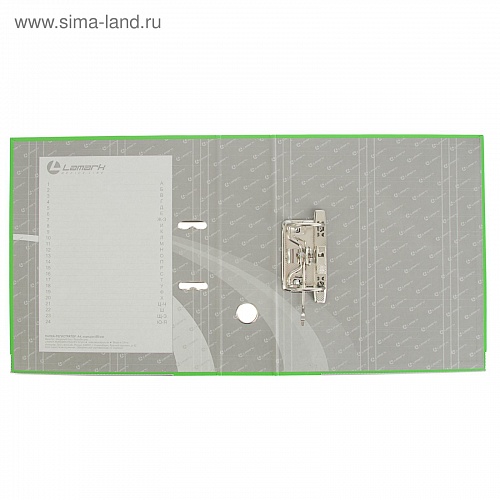 Регистратор  8см светло-зеленый съемный механизм LAMARK, AF0600-LG