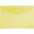 Папка-конверт с кнопкой А5 пластик 0,18мм желтый Бюрократ PK804А5YEL