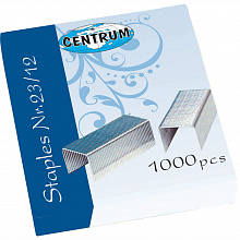 Скобы для степлера №23/12 CENTRUM для мощного сшивателя 80070