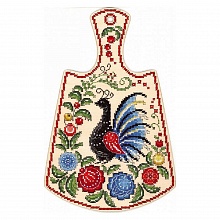 Набор для творчества Вышивание на деревянной основе Расписной павлин 29х19, Щепка О-008