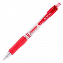 Ручка гелевая автоматическая 0,7мм красный стержень CROWN CEO Jell,  AJ-5000R