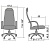 Кресло офисное МЕТТА Metta черное тканевое покрытие, спинка сетка, пластик BP-8PL