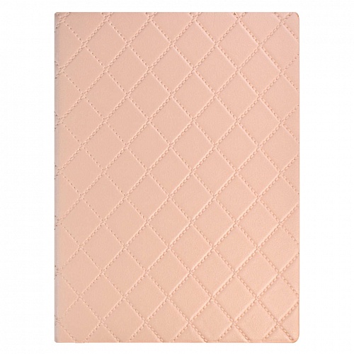 Ежедневник недатированный А6+ 160л розовый кожзам Стэп Escalada Феникс, 61102