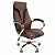 Кресло офисное Chairman 901 экокожа черная + коричневая CH-901