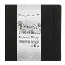 Блокнот для эскизов 140х140мм 80л Travelling sketchbook Palazzo Лилия Холдинг черный БЛ-9212