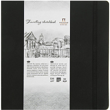 Блокнот для эскизов 195х195мм 80л Travelling sketchbook Palazzo Лилия Холдинг черный БЛ-9236