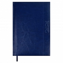 Ежедневник датированный 2024г А5 176л синий кожзам Сариф-эконом Феникс Escalada, 63744