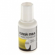 Клей ПВА 20г Гамма с кисточкой, 330005