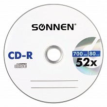 Диск CD-R 700MB 52x 50 шт.(цена 1шт.) SONNEN,512571