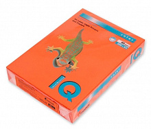 Бумага для офисной техники цветная А4 160г/м2 250л оранжевый класс А IQ Color, OR43