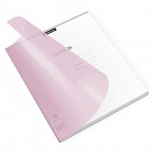Тетрадь  18л клетка с пластиковой обложкой розовая Классика CoverPrо Pastel Erich Krause, 56360