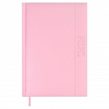 Ежедневник датированный 2024г А5 176л розовый кожзам Плонже эконом Феникс Escalada, 63748