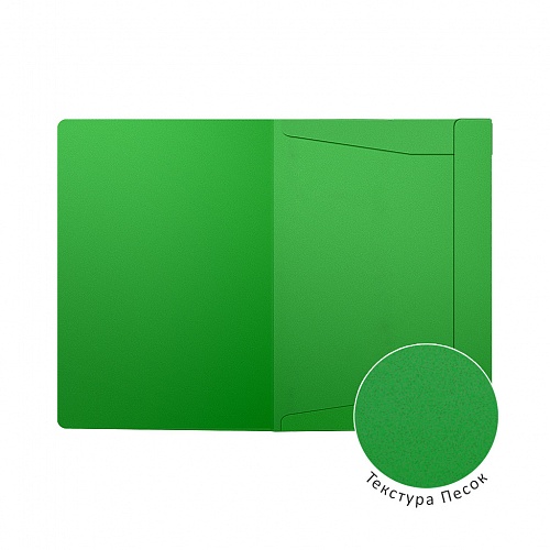 Папка с резинкой пластик А4 зеленая Matt Classic Erich Krause, 53323