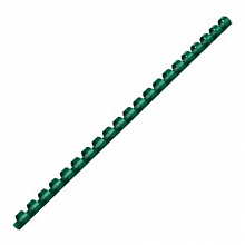 Пружина для переплета пластик d=10мм зеленая 65л, 2063