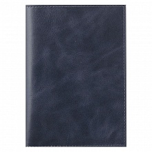 Обложка для паспорта кожа пул-ап цвет глубокий синий Grand 02-017-0563
