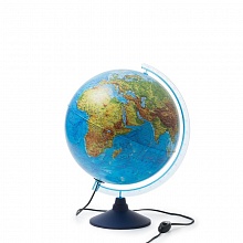 Глобус 25см Физико-политический рельефный с подсветкой Globen, Ке022500293