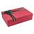 Коробка подарочная прямоугольная  37,5х26,5х10см с бантом Красная OMG 720300-221