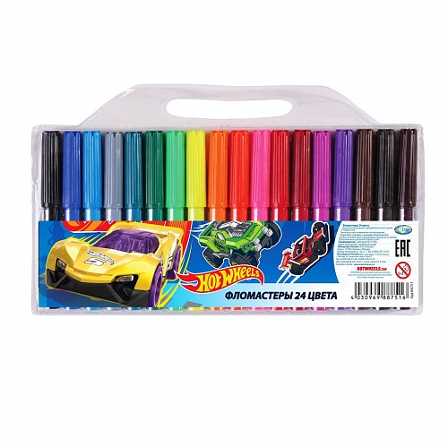 Фломастеры 24 цвета CENTRUM Hot Wheels 88751 Фломастеры 24 цвета CENTRUM Hot Wheels 88751