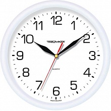 Часы настенные TROYKA белые 21210213