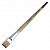 Кисть мангуст имитация №20 плоская флейц пестрая ручка круглая деревянная Roubloff ЖТФ-20,04СБ