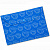 Папка-конверт с кнопкой А4 пластик 0,18мм Листочки синий непрозрачный глянец Бюрократ PK813NBLU