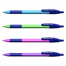 Ручка шариковая автоматическая 0,7мм синий стержень масляная основа R-301 Neon Matic&Grip Erich Krause, 46769