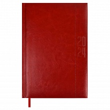 Ежедневник датированный 2024г А5 176л красный кожзам Сариф-эконом Феникс Escalada, 63745