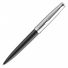 Ручка шариковая с поворотным механизмом Waterman Embleme Black CT F синий 1мм 2100379