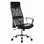 Кресло офисное черное эко.кожа/сетка крестовина металл хром Бюрократ CH-600SL/LUX/BLACK