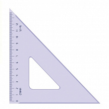 Треугольник пластиковый 45х45х90° 12см прозрачный корпус СТАММ ТК441/ТК442/ТК46/ТК44