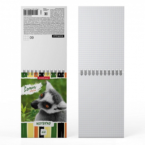 Блокнот А6  60л спираль клетка Lemur Style Erich Krause, 49664
