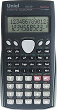 Калькулятор инженерный 10+2 разряда UNIEL 401 функция, US-29