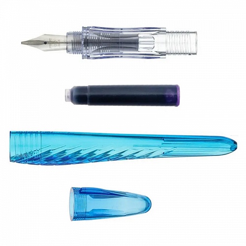 Ручка перьевая 1мм синие чернила голубой корпус PILOT Plumix Neon M, FCD-PXN (LB)