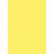 Бумага для офисной техники цветная А4  80г/м2  50л желтый медиум Крис Creative, БОpr-50жел