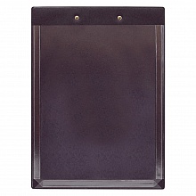 Доска с зажимом А4 ПВХ черная с расширяющимся карманом ДПС, 2892-107