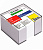 Блок для записи  8х8х5см белый, пластиковый бокс СТАММ, ПВ01-03,07-09