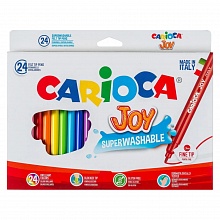Фломастеры 24 цвета Carioca Joy Superwashable 40532/40615