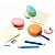 Набор настольный  3 предмета Macaron пластиковый ассорти корпус KW-Trio 6351