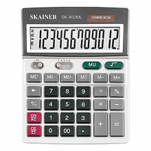 Калькулятор настольный 12 разрядов SKAINER SK-802ML