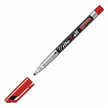 Маркер - ручка 1мм красная по любой поверхности STABILO Write-4-All 146/40