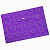 Папка-конверт с кнопкой А4 пластик 0,18мм Листочки фиолетовый непрозрачный глянец Бюрократ PK813NVIO