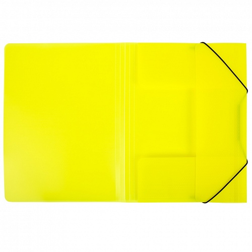 Папка с резинкой пластик А4 желтая Expert Complete Prisma Neon, EC210400009